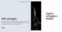 Selvaggio E Magico - Modello HTML5