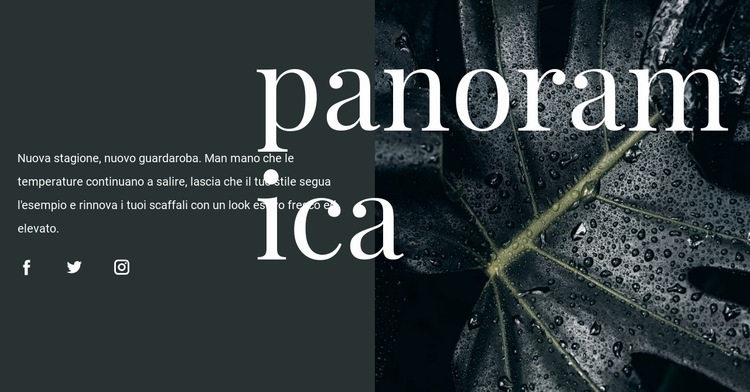 Panoramica del design Modello HTML5