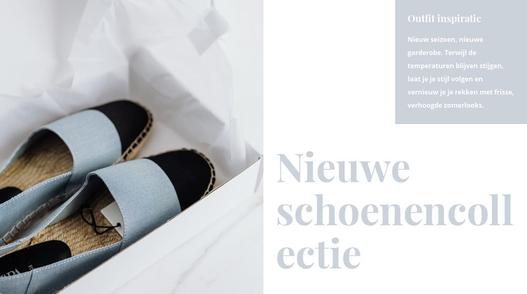 Lente schoenen collectie Html Website Builder