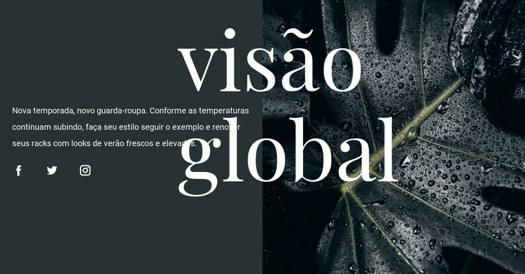 Visão geral do design Landing Page