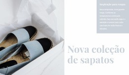 Coleção De Sapatos De Primavera - Tema WordPress E WooCommerce