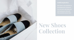 Ready To Use Web Page Design For Spring Shoes Collection