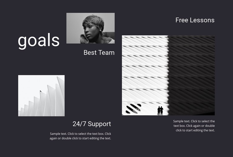 Business goals Webflow Template Alternative
