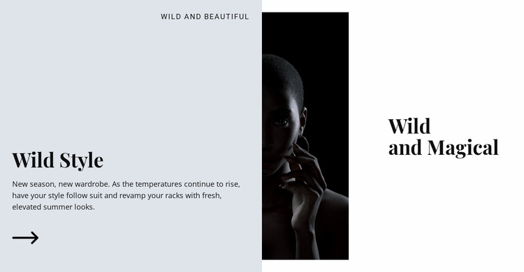 Wild and magical Website Design