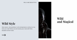 Wild And Magical -Ready To Use Website Mockup