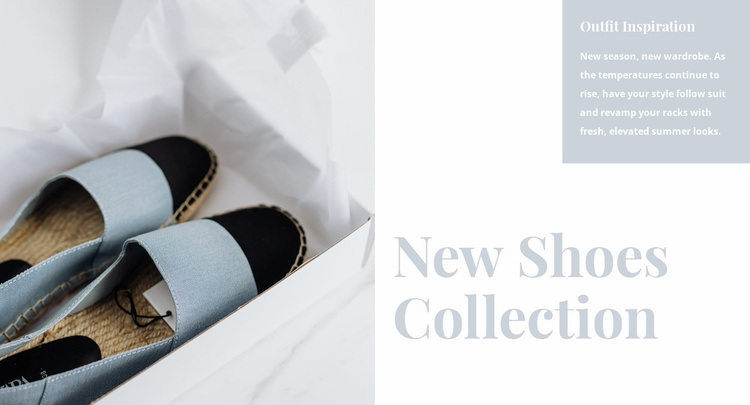 Spring shoes collection eCommerce Template