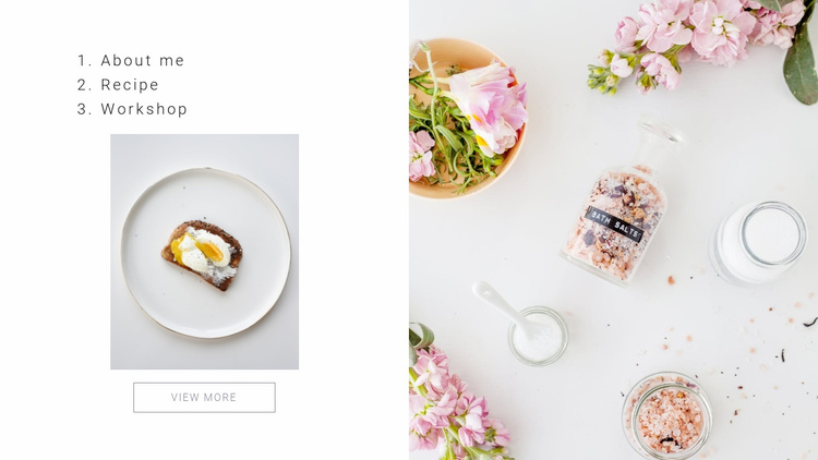 Gourmet cooking Wix Template Alternative