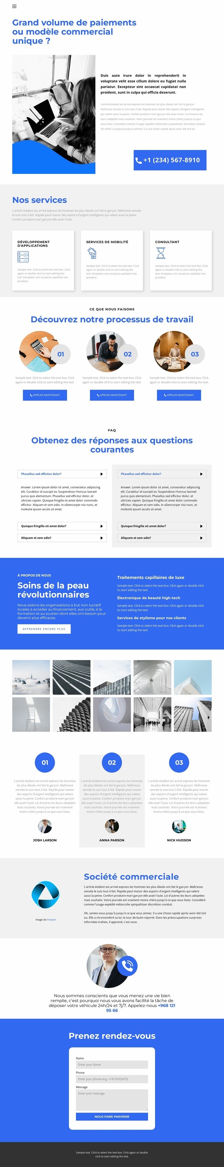 Un long chemin vers le succès Modèle HTML5