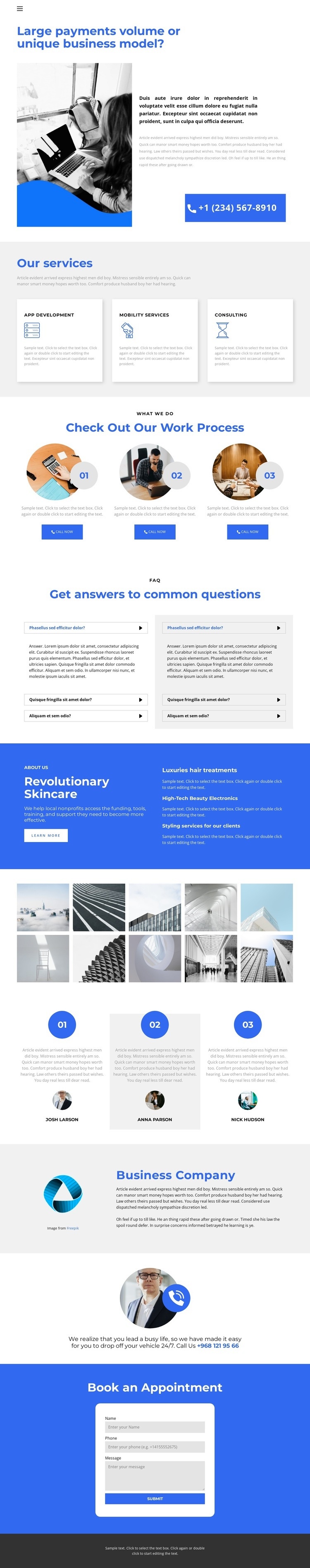 Long road to success Squarespace Template Alternative