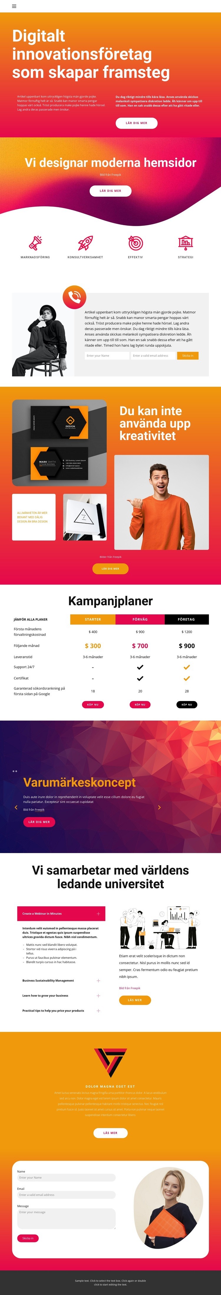 Marknaden för teknologier CSS -mall