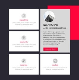 Jellemzők Revtangle Rácsban - Alap HTML-Sablon