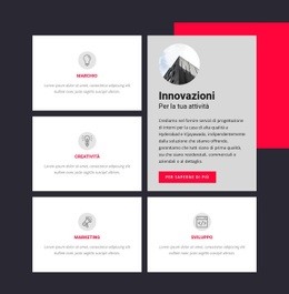 Caratteristiche In Griglia Con Revtangle: Trascina E Rilascia Il Mockup Del Sito Web