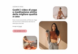 Corsi Di Yoga Online Di Qualità - Modello Joomla Personalizzato