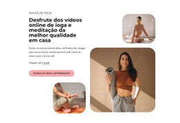 Aulas De Yoga Online De Qualidade Modelo De Site HTML CSS