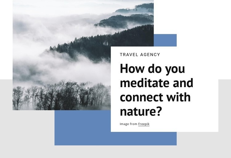 Nature meditations Elementor Template Alternative