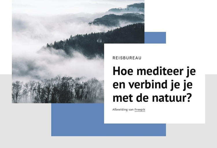 Natuurmeditaties HTML-sjabloon