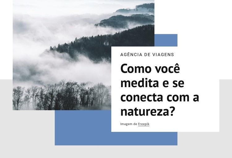 Meditações da natureza Modelos de construtor de sites