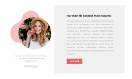 Text, Bild Och Form - HTML5-Mall