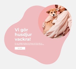 Vi Gör Husdjur Vackra - Nedladdning Av HTML-Mall