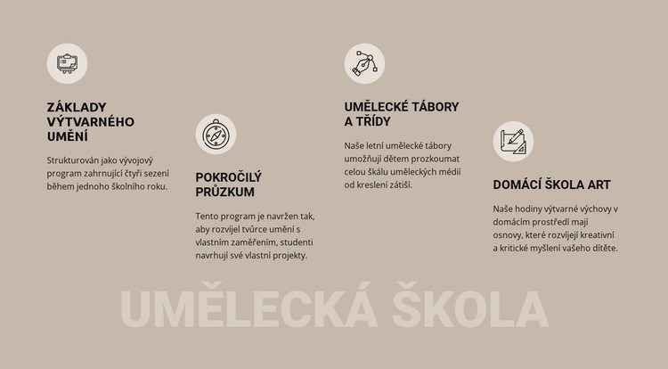 Vzdělávání na umělecké škole Téma WordPress