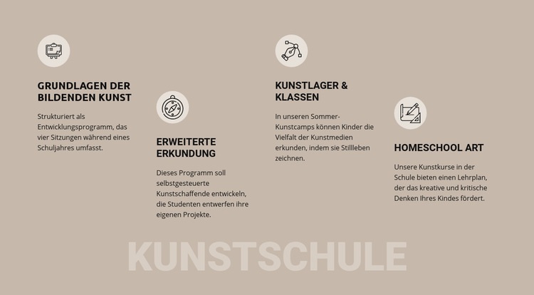 Kunstschulausbildung CSS-Vorlage