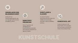 Kunstschulausbildung - Professionelles Website-Modell