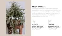 Pflanzen Und Natürliche Details – Website-Vorlage Herunterladen