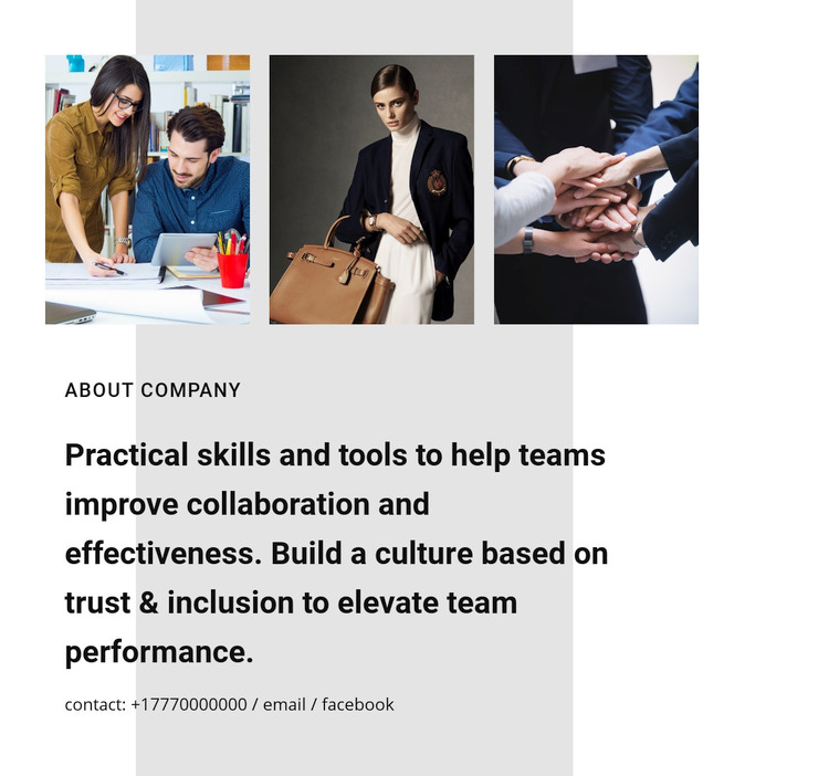 Collaboration for business Elementor Template Alternative