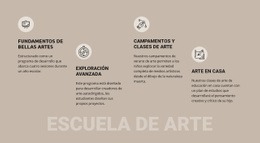 Educación En La Escuela De Arte - HTML Site Builder