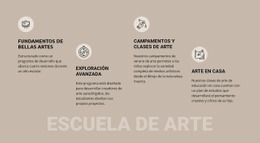 Educación En La Escuela De Arte - Maqueta De Sitio Web Profesional