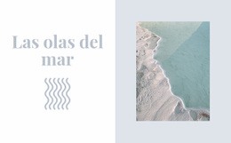Mantenga Las Olas Del Mar Plantilla De Diseño CSS