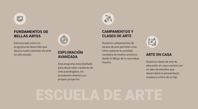 Educación en la escuela de arte Plantilla Joomla