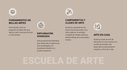 Educación En La Escuela De Arte - Plantilla Web