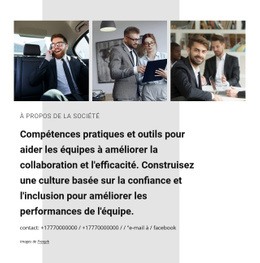 Collaboration Pour Les Entreprises - Créateur De Site Web Par Glisser-Déposer