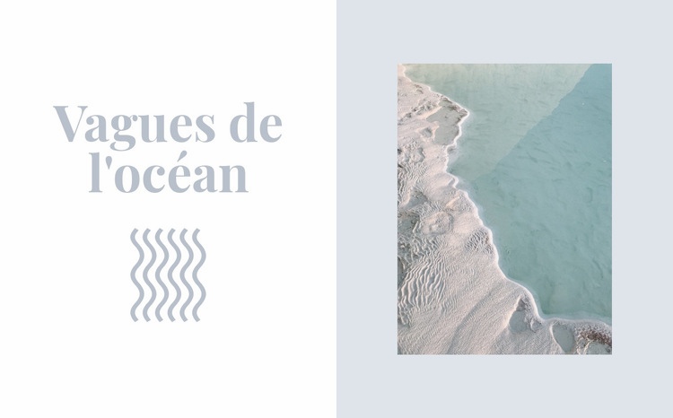 Gardez les vagues de l'océan Modèle CSS