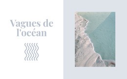 Conception De Pages HTML Pour Gardez Les Vagues De L'Océan