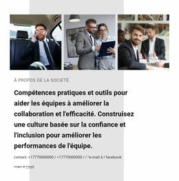 Collaboration Pour Les Entreprises - Modèles De Création De Pages Gratuits