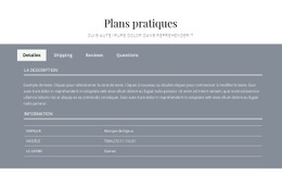 Plans Pratiques : Modèle De Site Web Simple