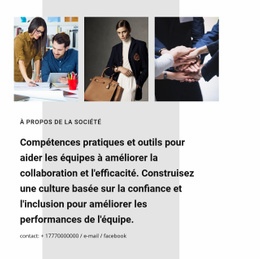 Collaboration Pour Les Entreprises - Site De Démarrage