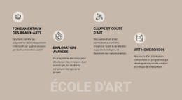 Enseignement De L'École D'Art - Un Magnifique Thème WordPress