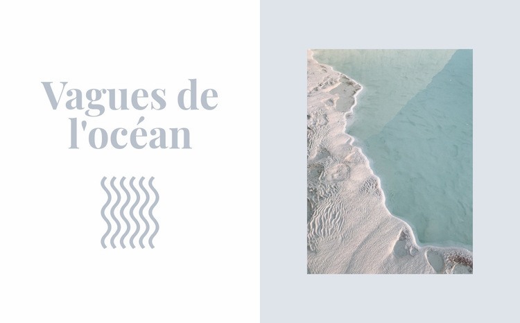 Gardez les vagues de l'océan Thème WordPress