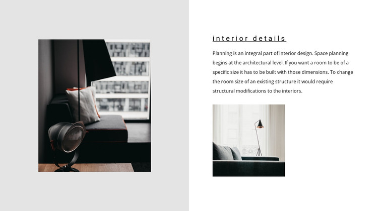 Important details HTML Template