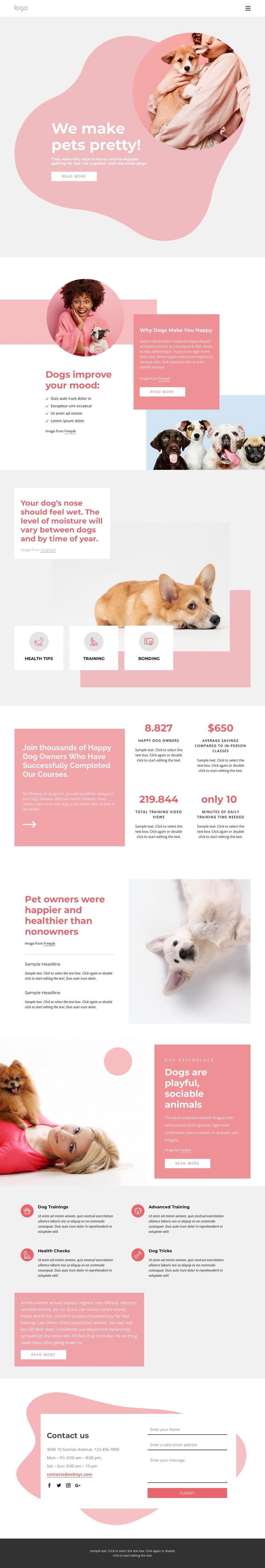 All for your pets HTML5 Template