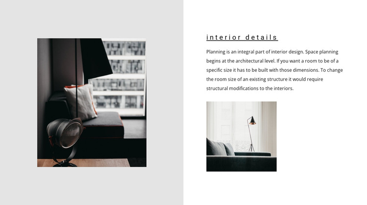 Important details HTML5 Template