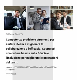 Collaborazione Per Il Business - HTML Builder Drag And Drop