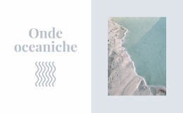 Mantieni Le Onde Dell'Oceano Modello Di Layout CSS
