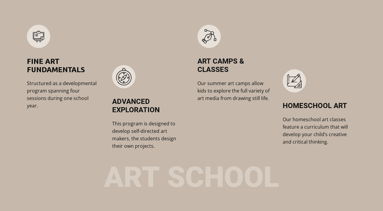 Art school education Joomla Template