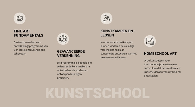 Kunstacademie CSS-sjabloon