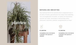 Bootstrap-HTML Voor Planten En Natuurlijke Details