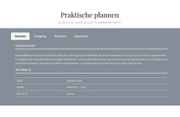 Praktische Plannen